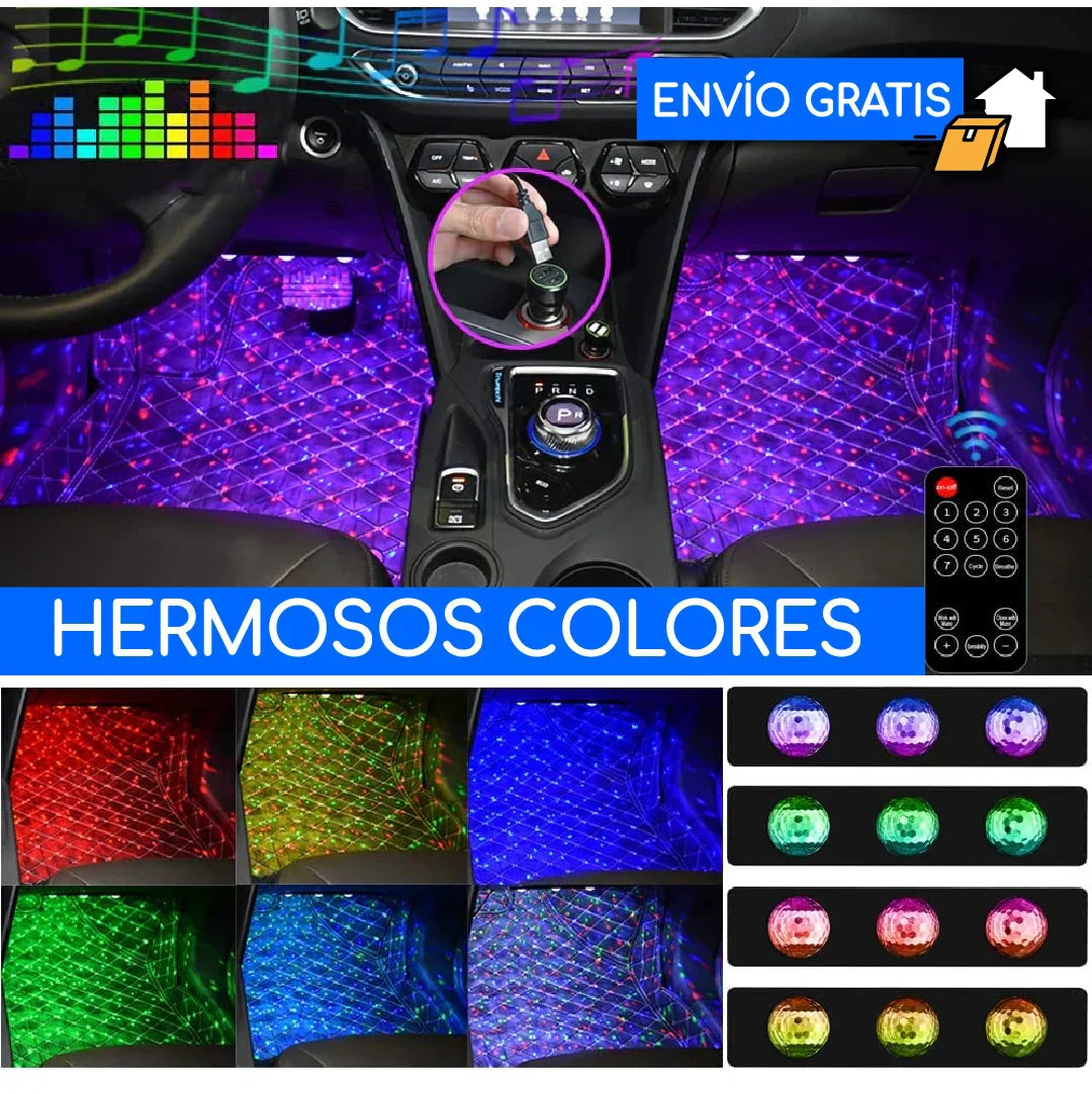 Luces LED Interiores  para autos 4 und