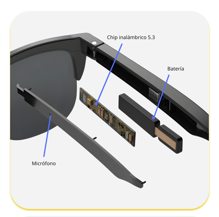 LENTES DE SOL INTELIGENTES  CON BLUETOOTH ALTAVOZ