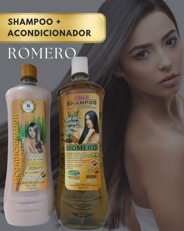 Shampoo de Romero 1100 ml- ENVIO GRATIS