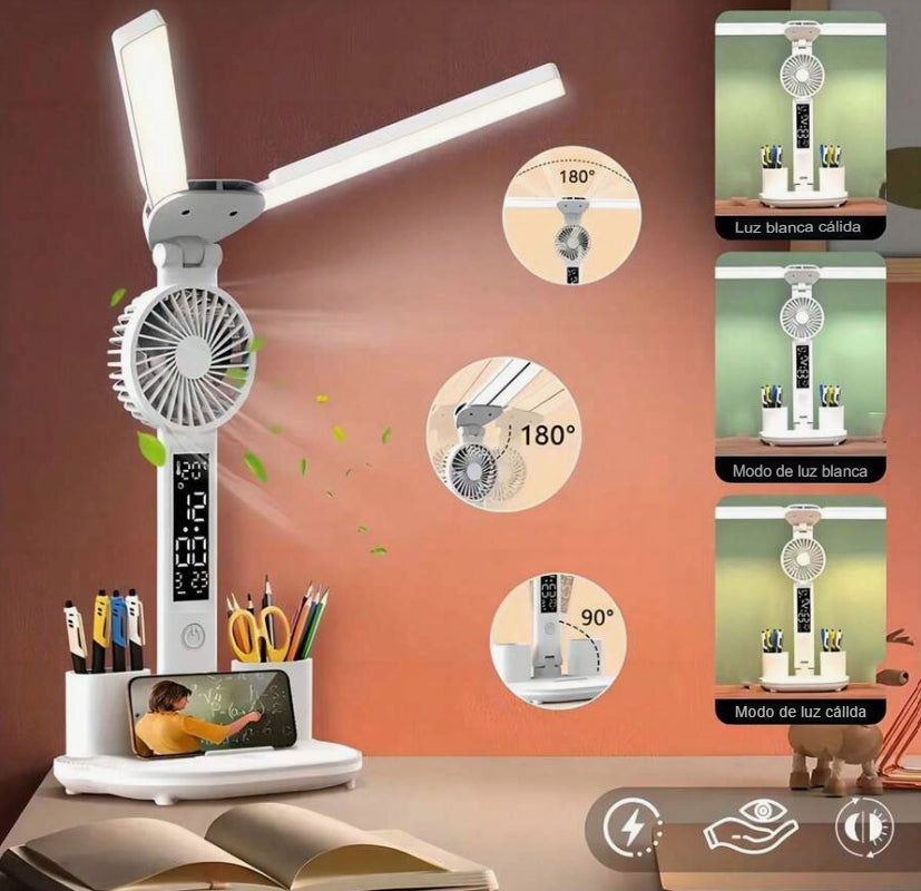 LÁMPARA LED CON VENTILADOR- ENVIOS GRATIS