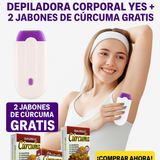 Depiladora Corporal YES + 2 Jabones de Cúrcuma GRATIS