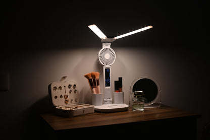 LÁMPARA LED CON VENTILADOR- ENVIOS GRATIS