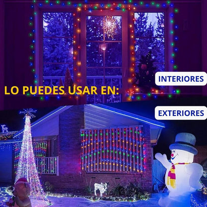 LUCES NAVIDEÑAS CON PANEL SOLAR DE 10  METROS | ENVIO GRATIS TODO PERU