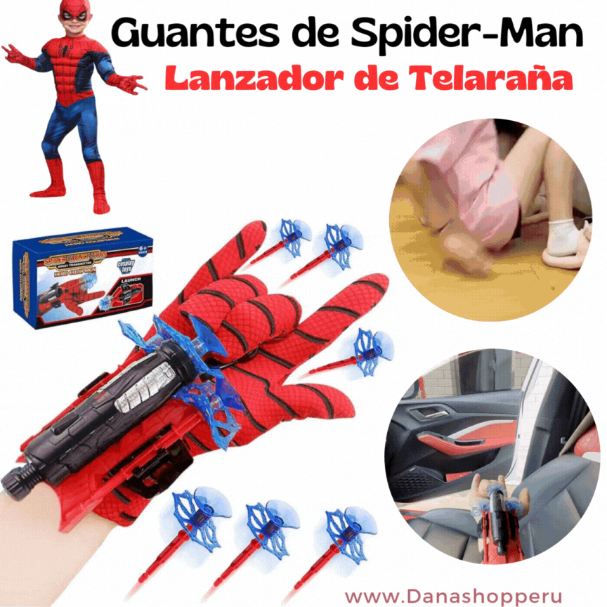 Guantes de Spider-Man - Lanzador de Telaraña- ENVIO GRATIS