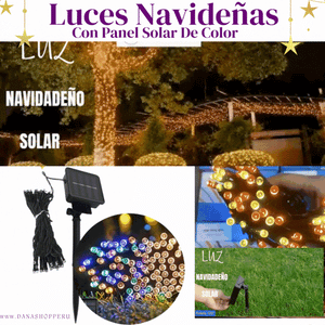 Luz navideña impermeable con panel solar-ENVIO GRATIS