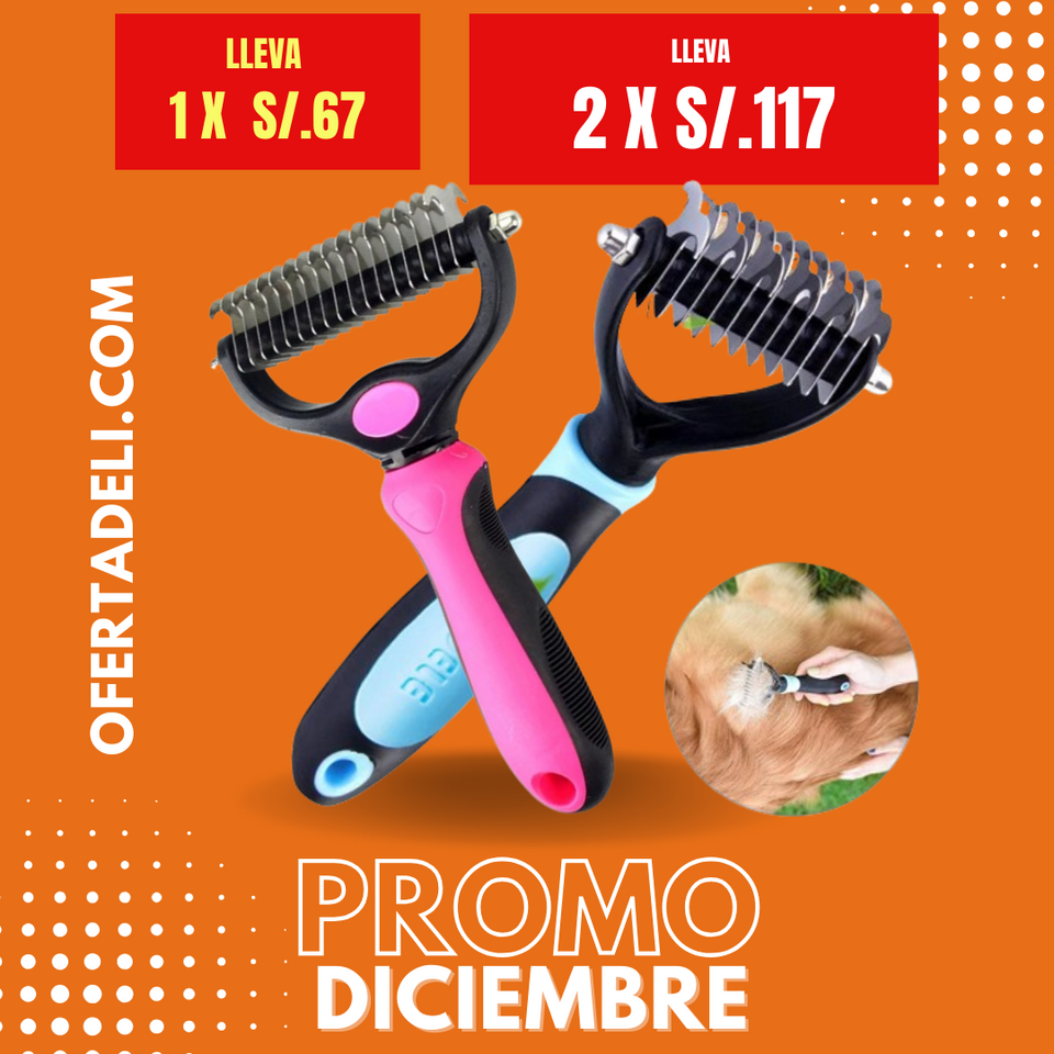 Peine acicalador de mascota | ENVÍO GRATIS