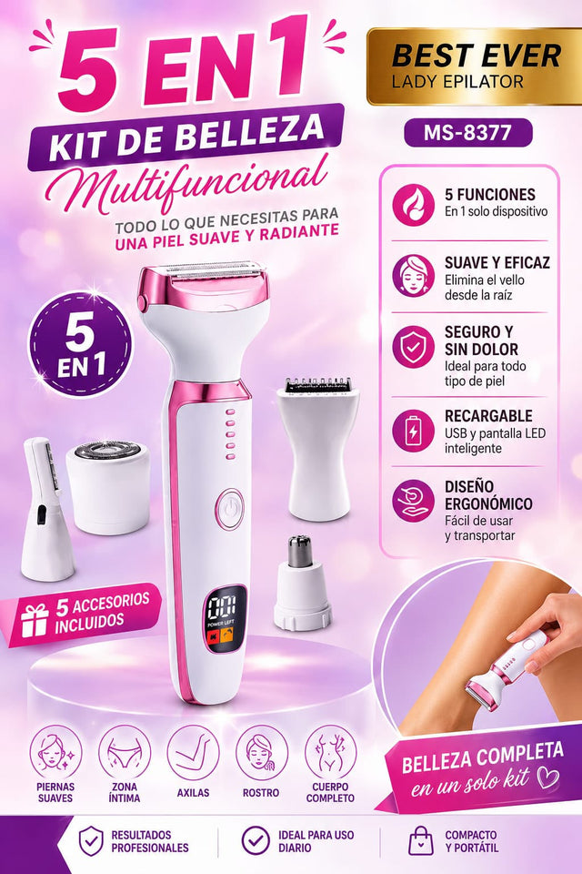 DEPILADOR 5 EN 1 PARA DAMA+ LÁPIZ DELINEADOR 4 EN 1  - envio gratis
