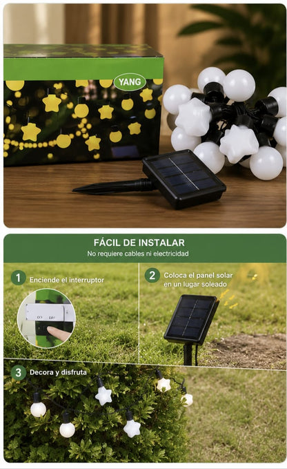 LUCES LED SOLAR DECORATIVAS - envio gratis