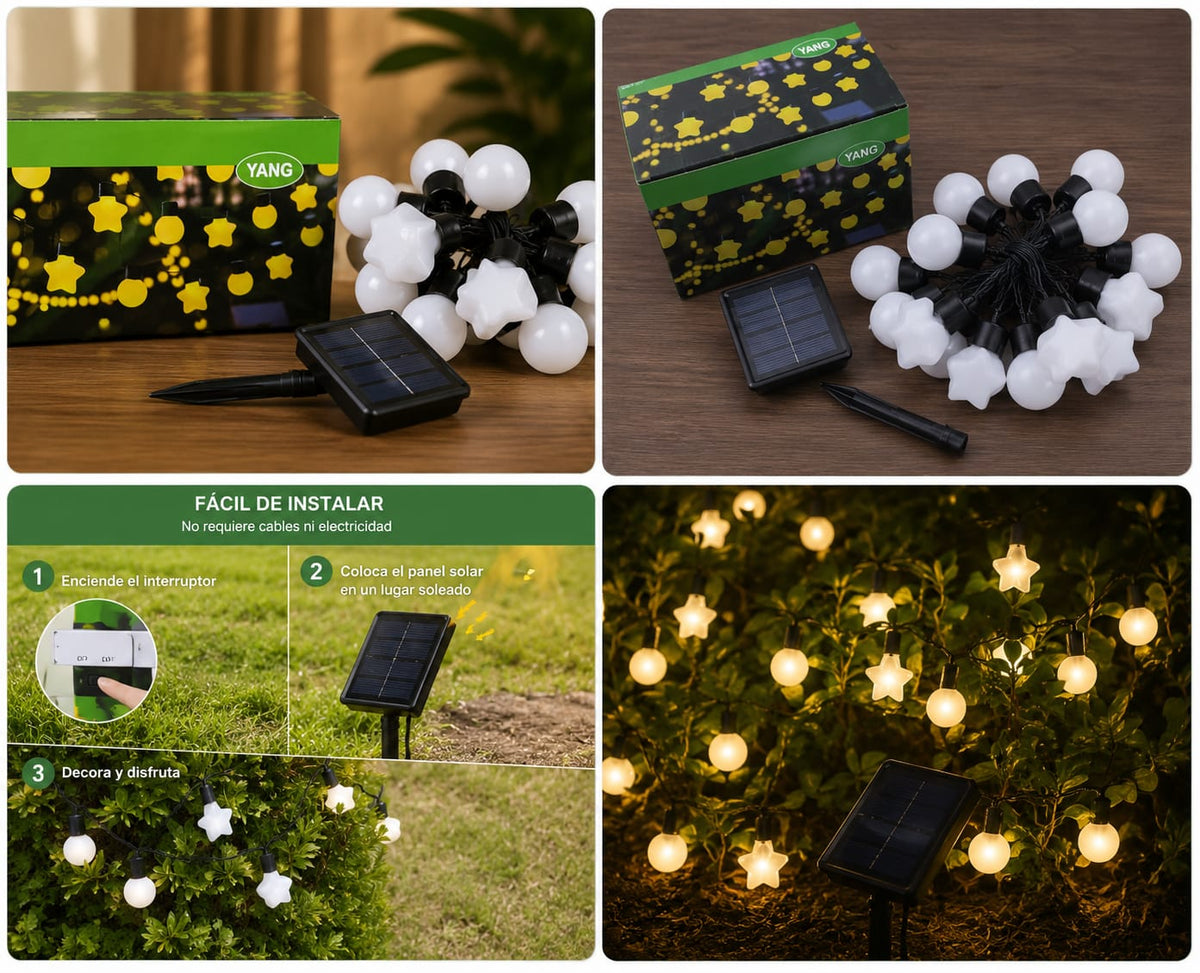 LUCES LED SOLAR DECORATIVAS - envio gratis
