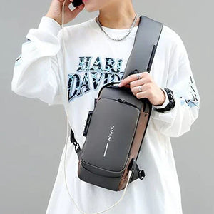 MORRAL ANTIRROBO IMPERMEABLE CON CLAVE - UNISEX ENVIO GRATIS